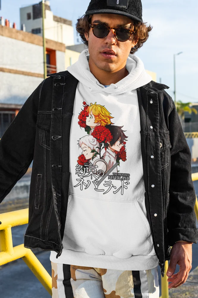 The Promised Neverland Hoodie, Emma, Ray, Norman, Yakusoku no Neverland, Unisex