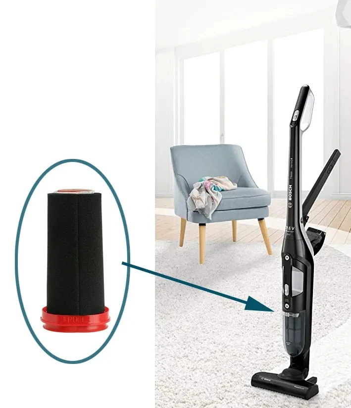 HEPA Filter for Bosch Flexxo Serie BBH3Z0025 BBH3PETGB BBH3251GB Handheld and Handstick Vacuum Cleaner Parts Accessories