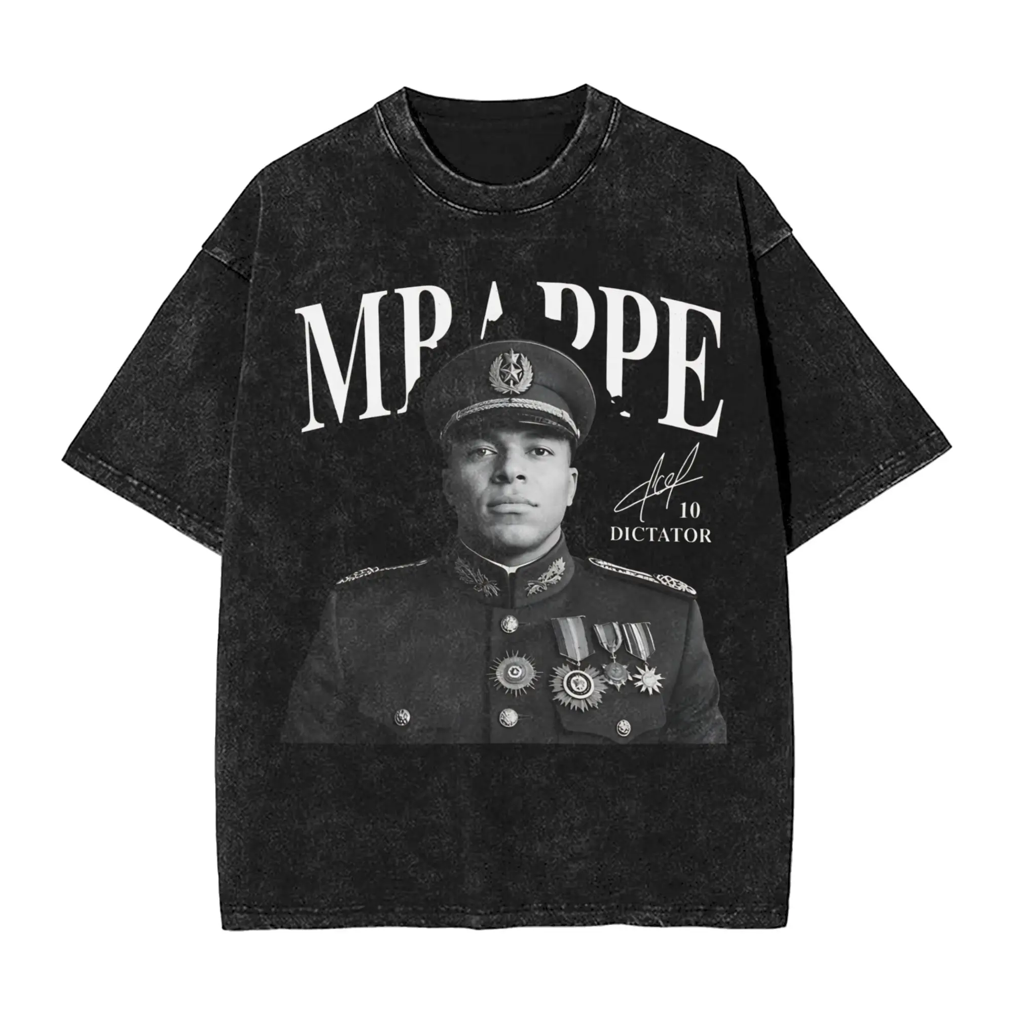 Funny Soccer Meme M-Mbappes T Shirt Washed Short Sleeve Harajuku T-Shirt  Novelty for Men Women Tops Streetwear Tops Tees
