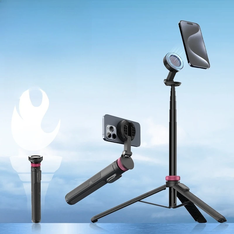 

MT84 Small Torch Mobile Selfie Stick Mobile Phone Portable Vlog Holder Photography Selfie Travel Photography
