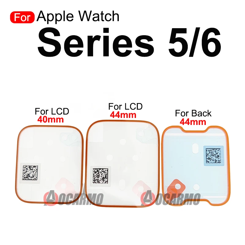 1Pcs Front LCD Screen Adhesive For Apple Watch Series 5 / Series6 40MM 44mm Rear Sticker Glue Tape