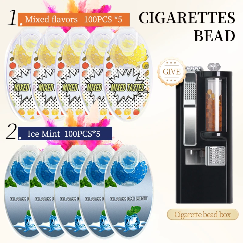 Freshen Breath With Fruit-Flavored Super Cold Mint Buy 10 Boxes And Get 1 Free Bead Box Cigarette Popped Tobacco Capsules