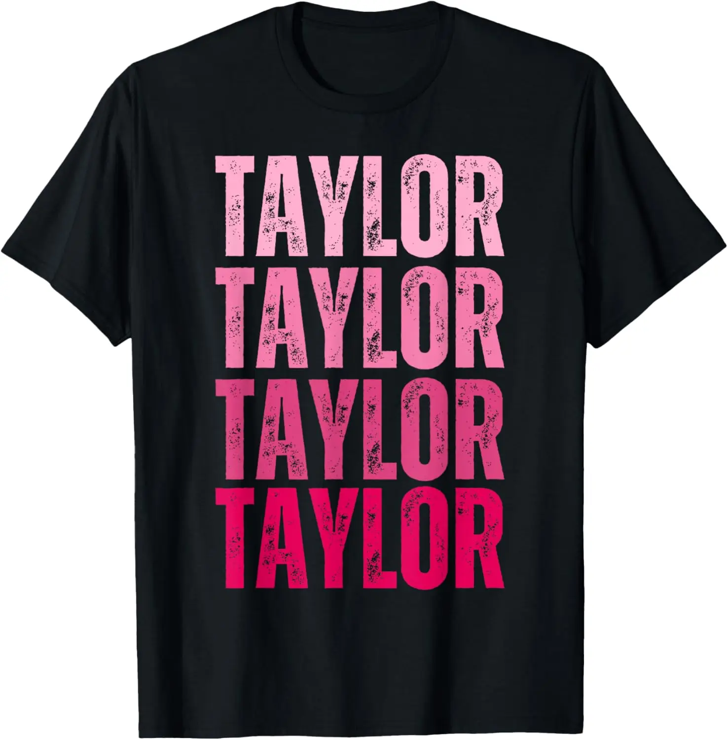 

Girl Retro TAYLOR First Name Personalized Groovy Birthday T-Shirt