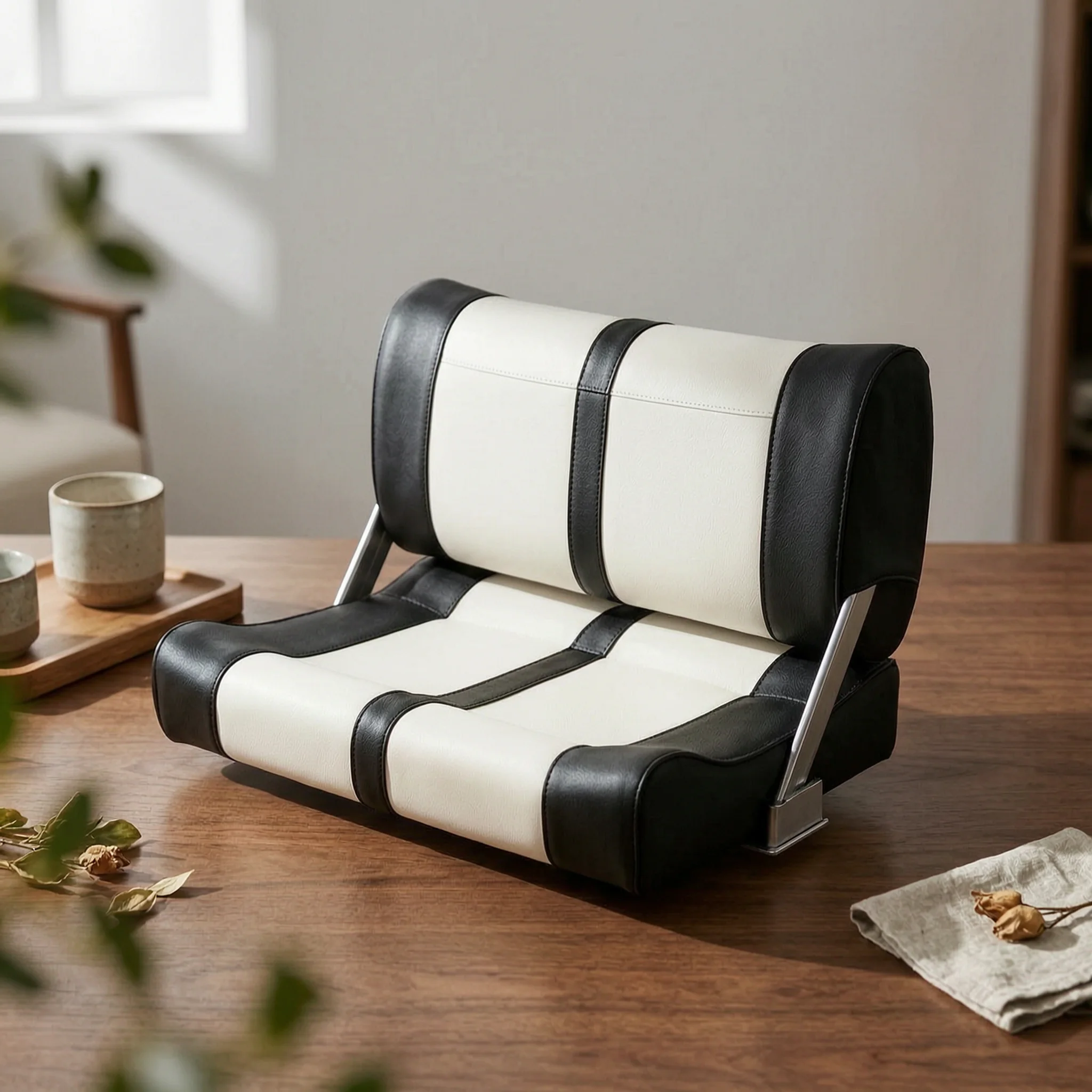 Two-Person Boat Seat Cushioned Boat Bench Seat Marine Seating Heavy-Duty Furniture Ergonomic for Deck, Speedboat