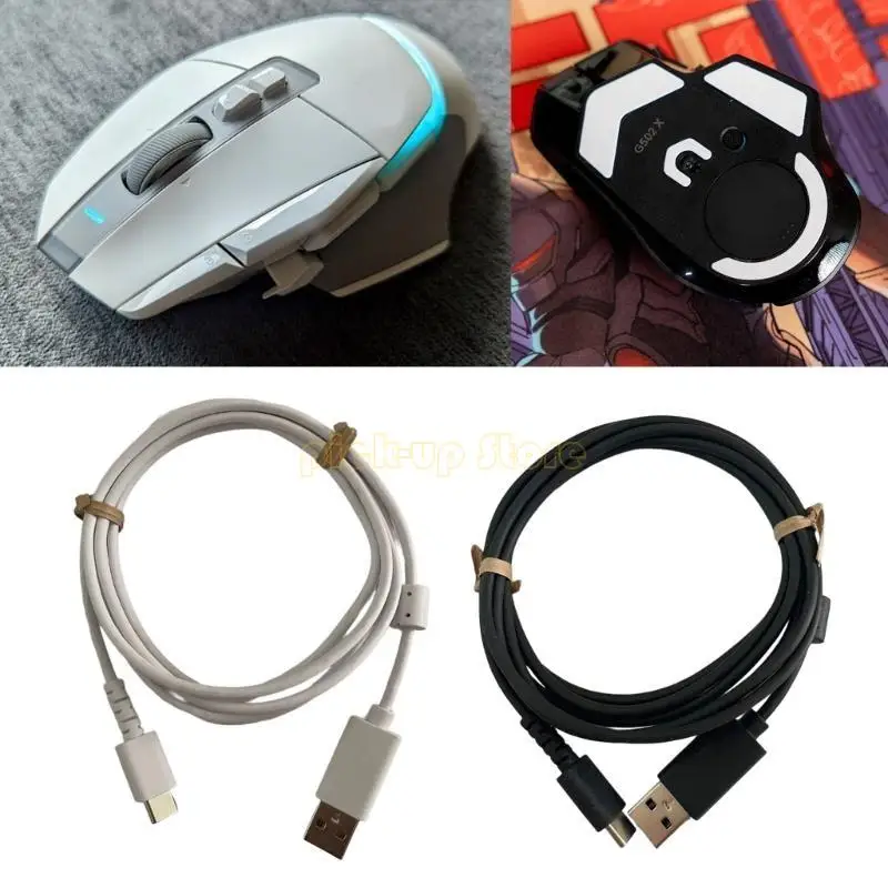 لينة المطاط USB نوع C كابل الماوس خط الماوس استبدال سلك الماوس لسماعات GPROX 2LIGHTSPEED/G502X أجزاء إصلاح الماوس