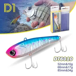 D1 Sinking VIB Balancer Winter Fishing Lure 52mm/10g 68mm/17g 85mm/34g Luminous Body Artificial Bait For Bass Tuna Tackle DT6010