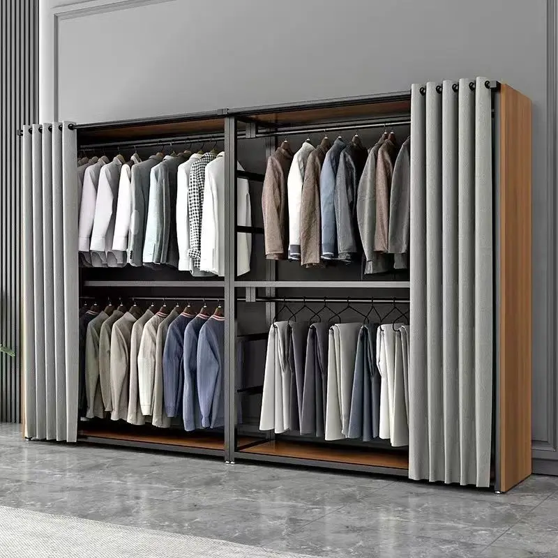 

Type hanger wardrobe bedroom floor-to-ceiling metal hanger coat rack cloakroom assembly removable hanger