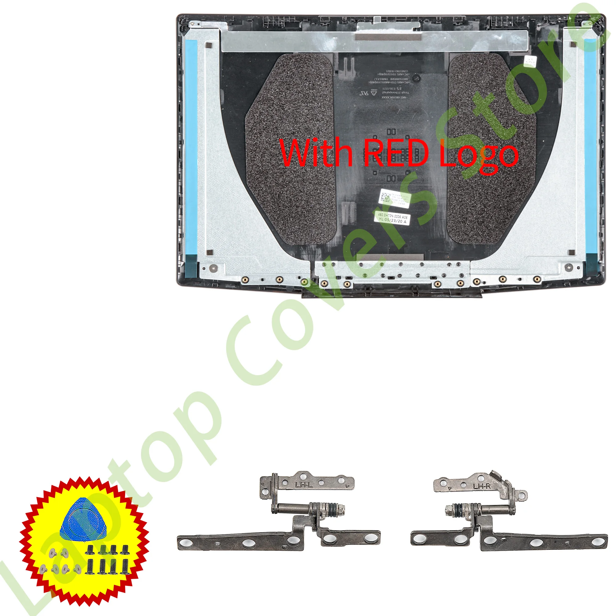 Abdeckungen für g3 3590 3500 p89f neue lcd hintere Abdeckung vordere Lünette Scharniere Schrauben schwarz mit rotem Logo ersetzen schnellen Versand