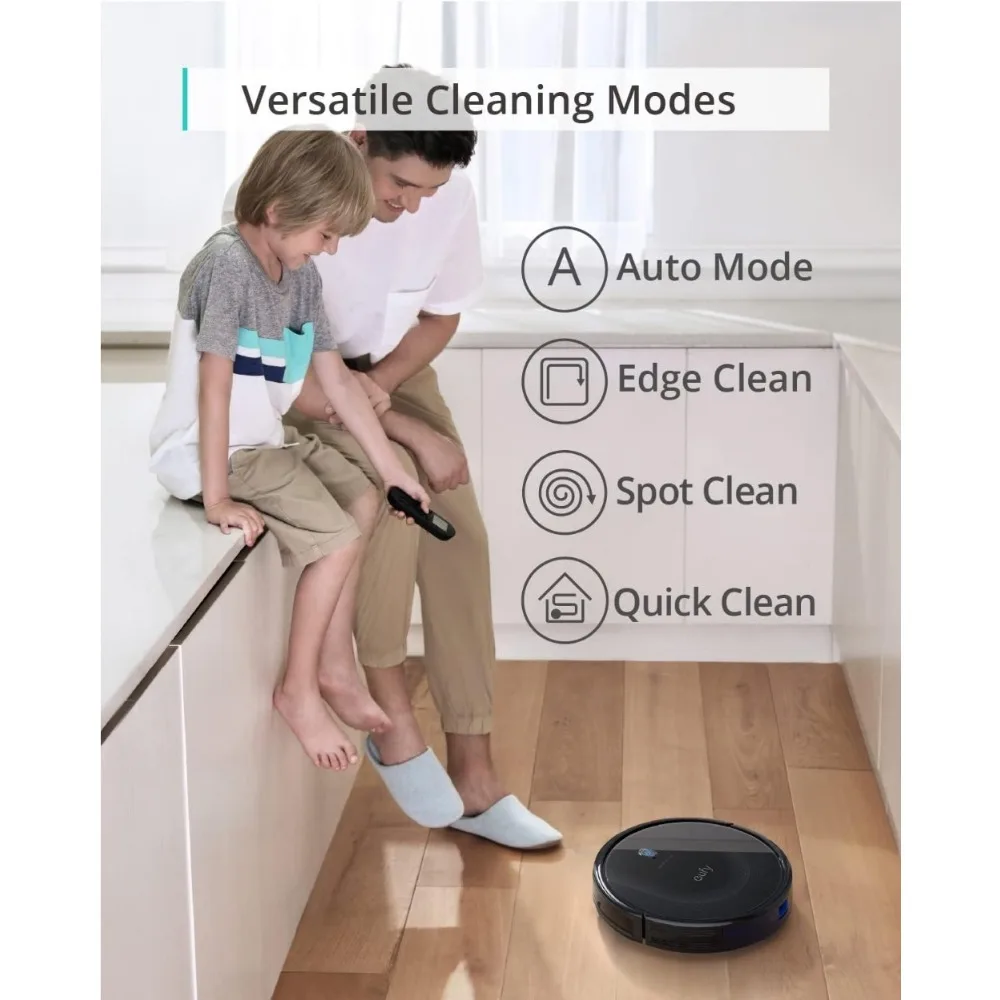 Robot Vacuum 11S MAX, Super Thin, Quiet, Self-Charging Robotic Vacuum Cleaner, Cleans Hard Floors To Medium-Pile Carpets