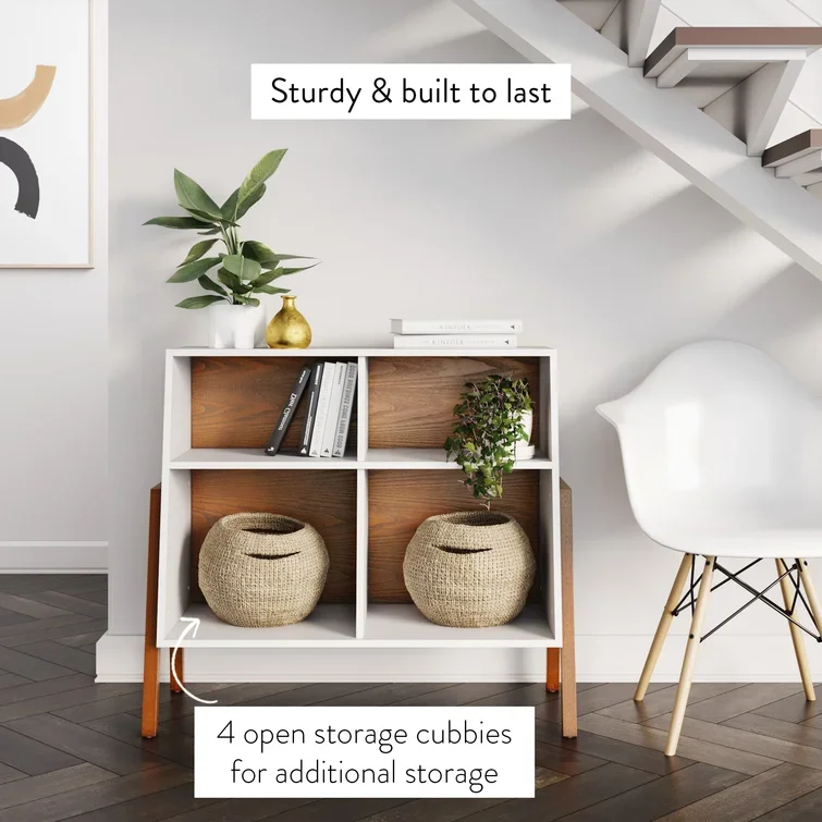 Living Room Furniture Estante Display, design angular atraente, 32 "H X 36" W