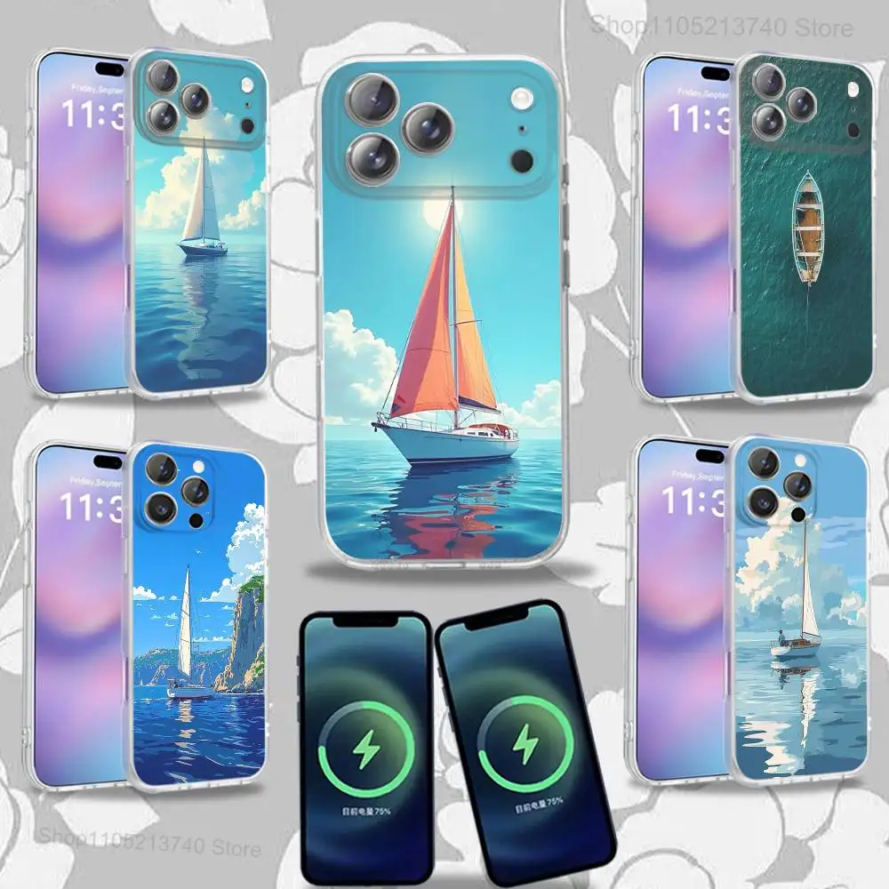 

SailingS Art S-Ship BoatS Phone Case For iPhone 16,14,11,17,13,15,12,Air,Plus,Pro,Max,E,Mini Frosted for MagSafe Magnetic