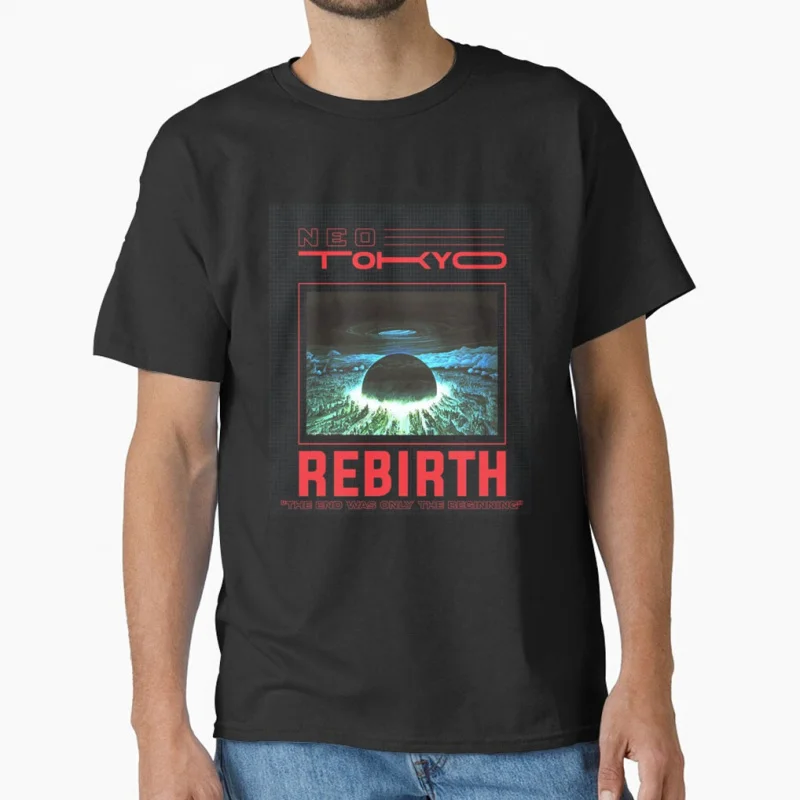 

80s Retro Akira #0807 Manga cyberpunk city explosion cyber mecha tokyo motor Otomo Katsuhiro anime Gift T-shirt large size tops