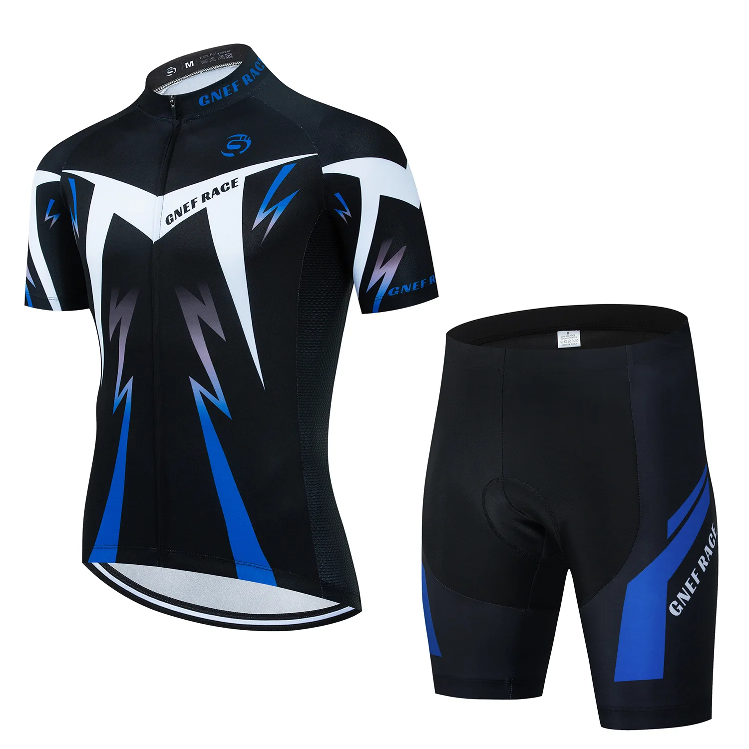 

GR Summer Outdoor Sunscreen Moisture-absorbing Quick-drying Bicycle Cycling Suit Short-sleeved Shorts Top Set