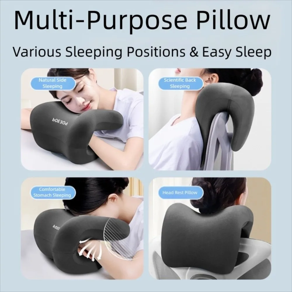 New Memory Foam Office Chair Headrest Ergonomics Breathable Head Rest Support Pillows Lying Down Pillow Body Massage