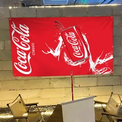 C-Coca-C-Cola Colorful Flag Wall Hanging Bohemian Wall Banner Mandala Indoor Art Decor