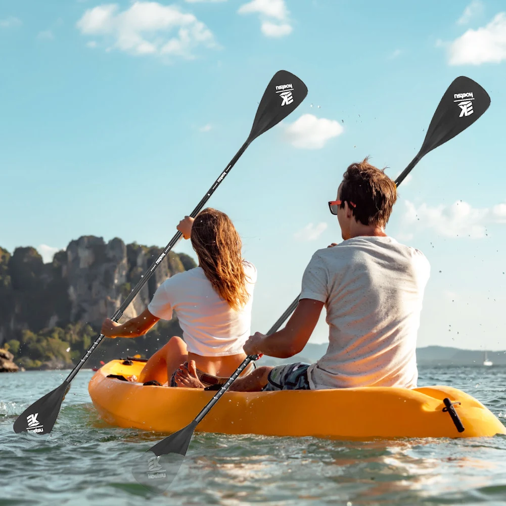 مجاديف مفردة مزدوجة الأطراف من سبائك الألومنيوم، مجداف قابل للسحب، مجداف لوح التجديف للرياضات المائية الخارجية