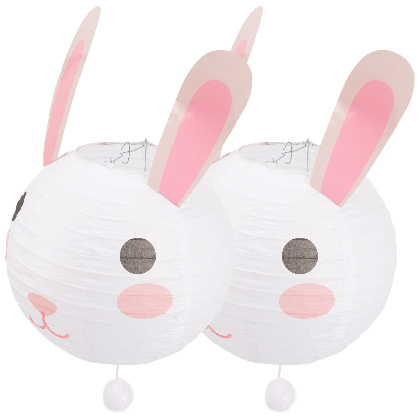

2pcs Hand-held Lantern Animal Paper Kids Cartoon Garden Holiday Cute Portable Hanging Festive Decorations for Party