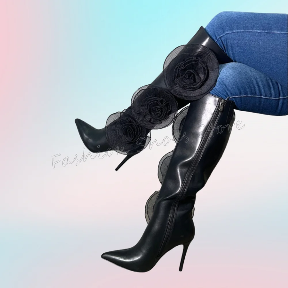 noir-fleur-decor-cote-fermeture-eclair-bottes-en-cuir-mat-mince-talons-hauts-chaussures-a-talons-hauts-pour-femmes-talons-2025-nouveaux-zapatos-para-mujere