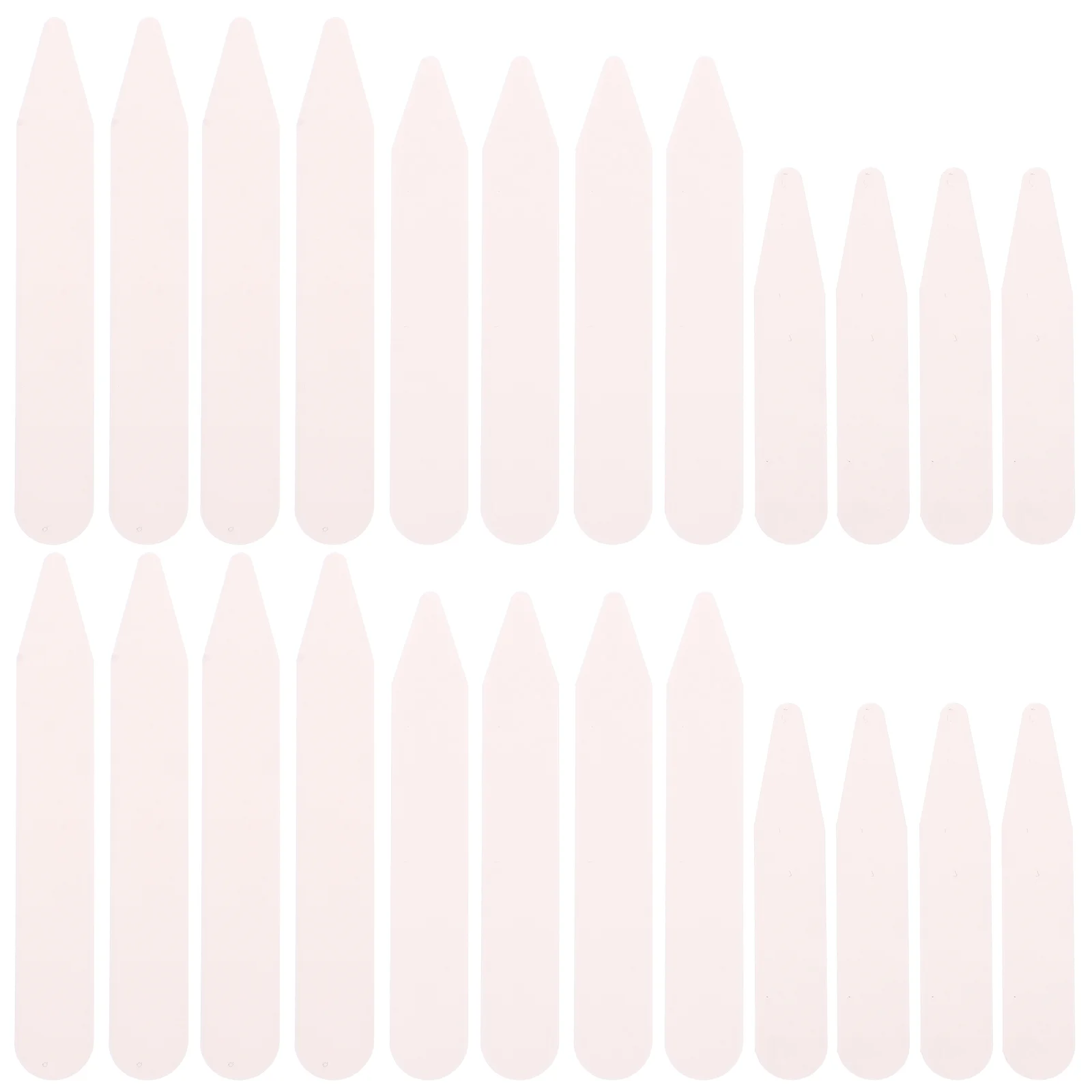 200 Stuks Plastic Witte Kraag Blijft Botten Verstijven In 3 Maten Plastic Kraag Blijf Nylon Kraag Blijven Sleutelbeen