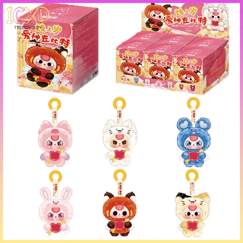 

In Stock Genuine Baby Three Blind Box Toys Cupid Series Vinyl Plush Design Figurines Keychains Pendants Halloween Gifts