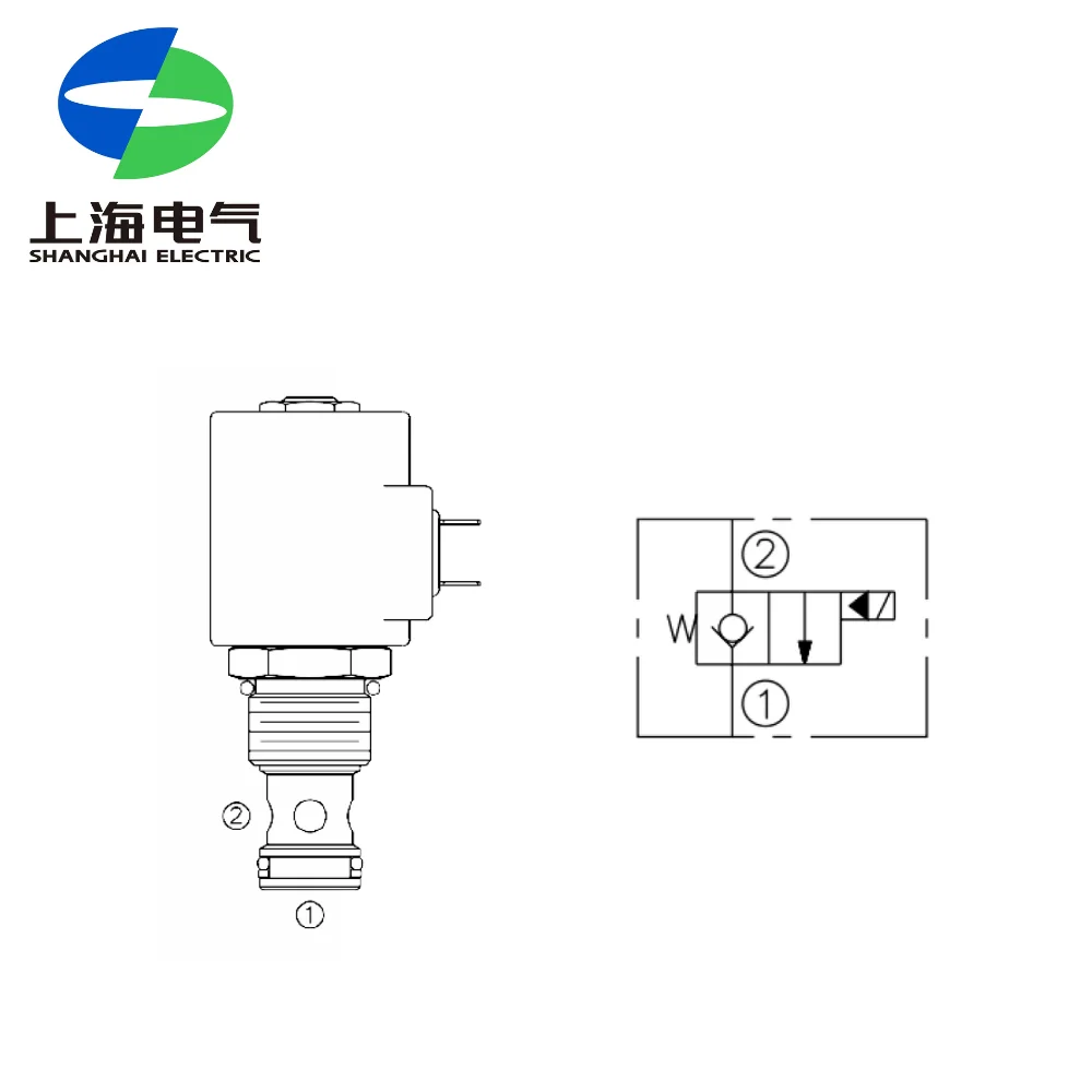 คอยล์วาล์วน้ำ24V DC ไฮดรอลิกวาล์วโซลินอยด์วาล์วแบบตลับ