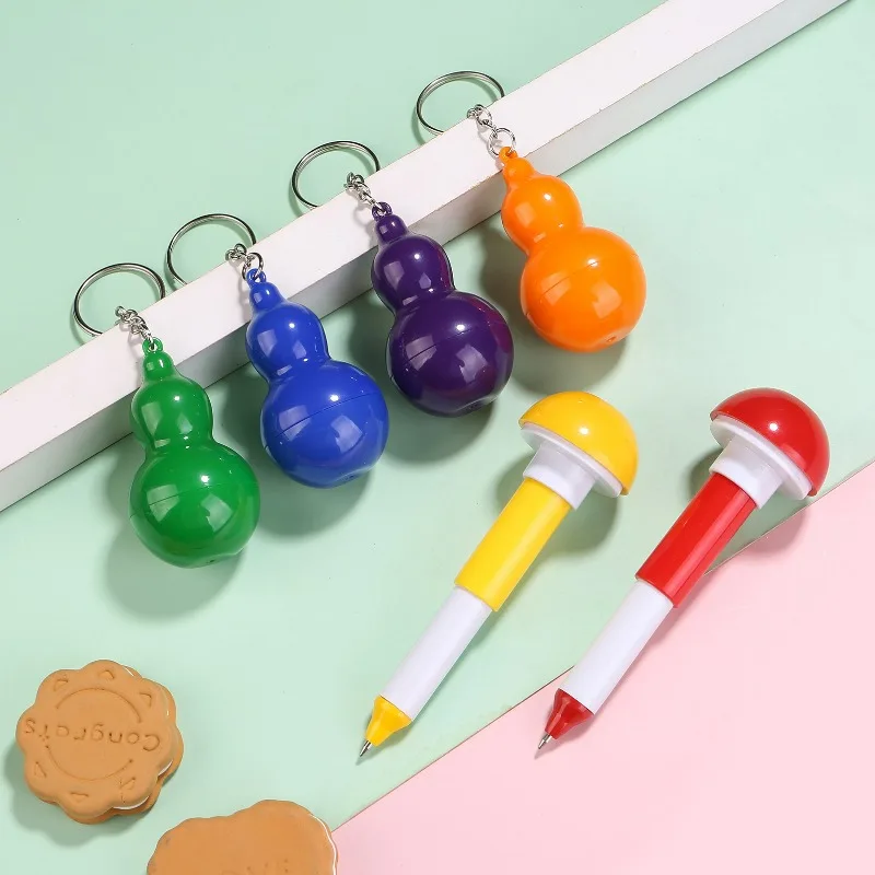 

Creative Student Stationery Colorful Lucky Gourd BabyBallpoint Pen with Retractable Design for Kids