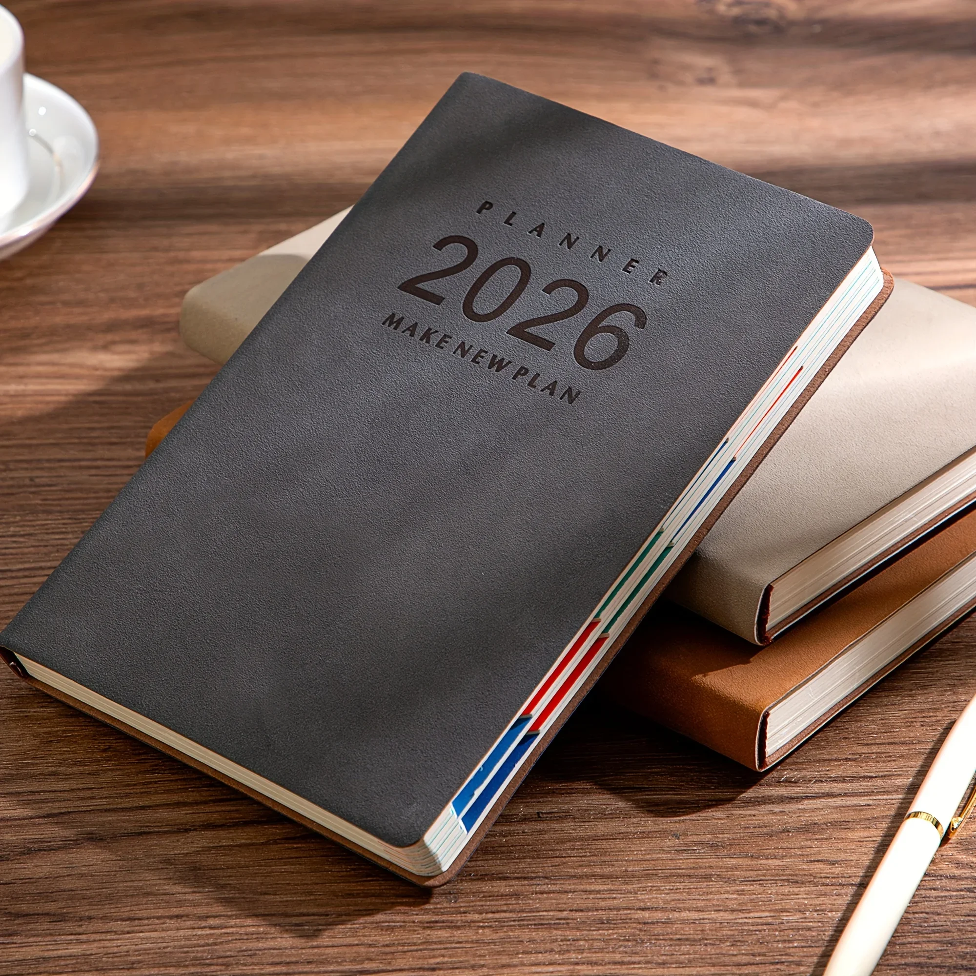 2026 Dagelijkse planner- en kalendertijdschrift - 360 pagina's Duurzame hardcover, takenlijst |   Het perfecte tienercadeau voor het nieuwe jaar
