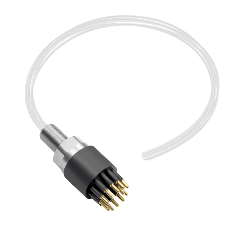 MCIL12F/MCBH12MSS 12 Pins Subsea Underwater Male Bulkhead and Female Inline Cable Electrical Connector for Marine Application