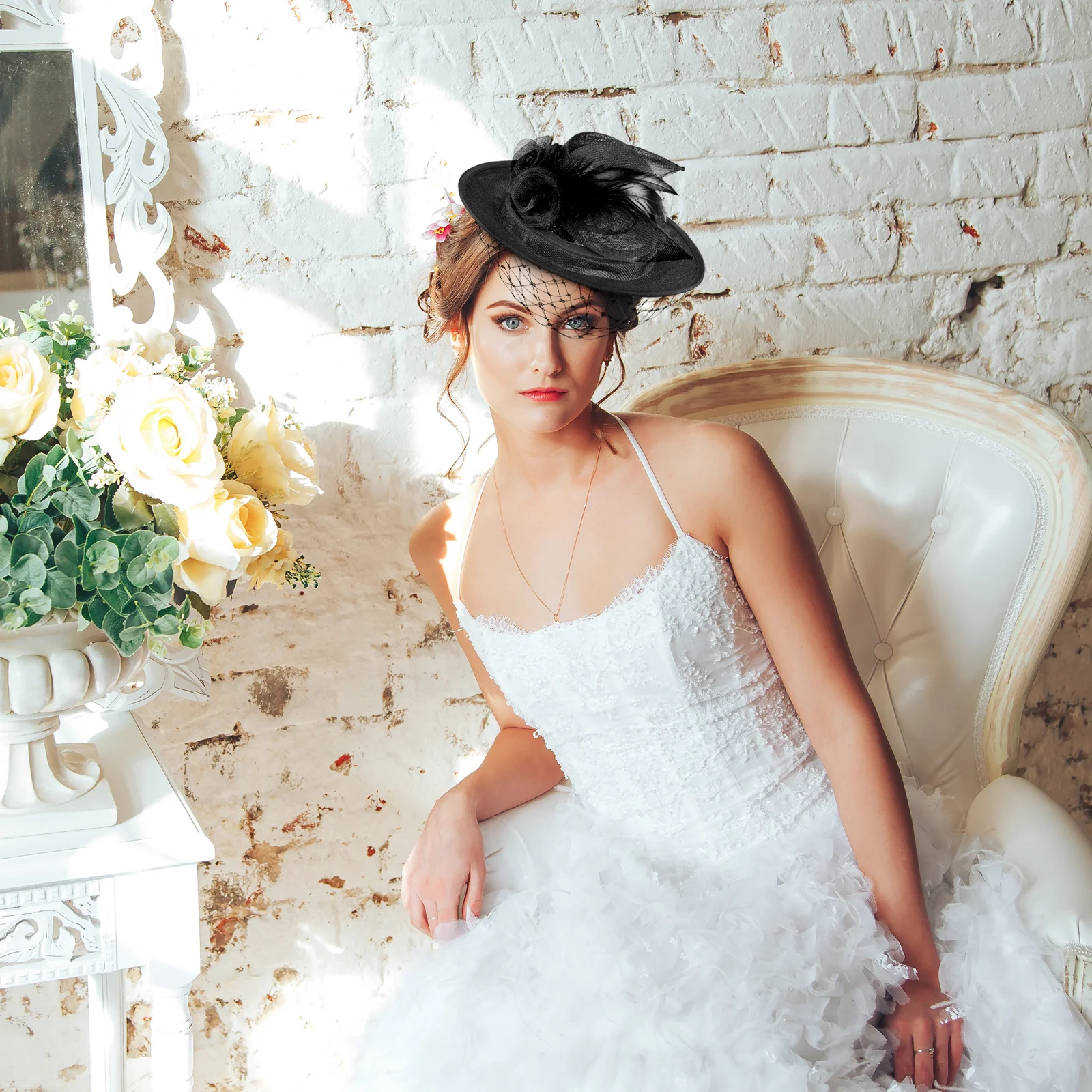 

Hat Base Black Hat Base Round Millinery Diy Cocktail Fascinator Craft Accessory Yarn Decorated Headpiece