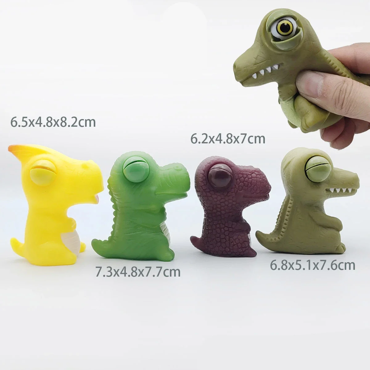 اسفنجي لعبة تخفيف التوتر عيون البوب الديناصورات ضغط لعبة لتخفيف القلق لطيف Kawaii الحيوان الإجهاد الإغاثة لعب الاطفال هدية