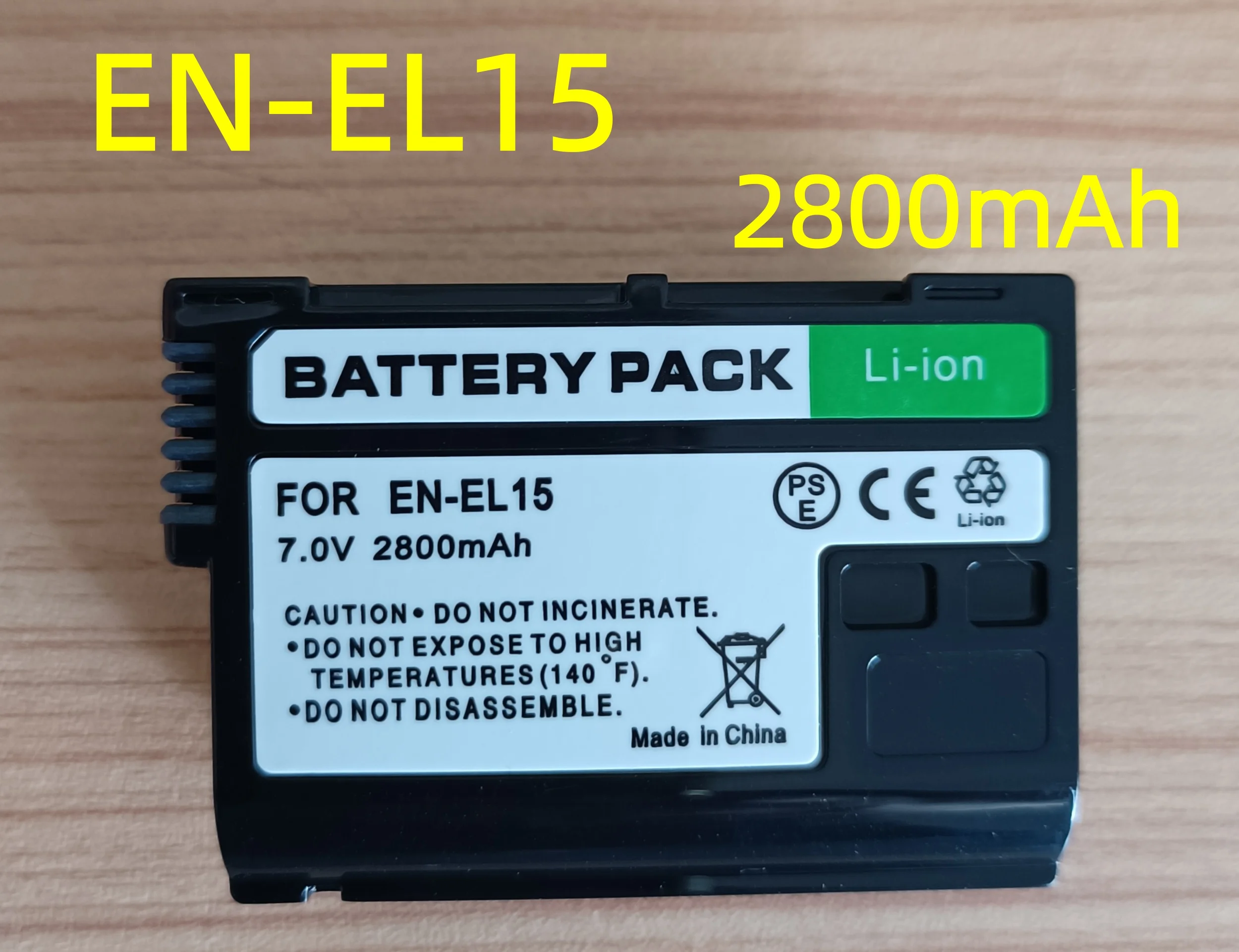 2800Mah EN-EL15 En …