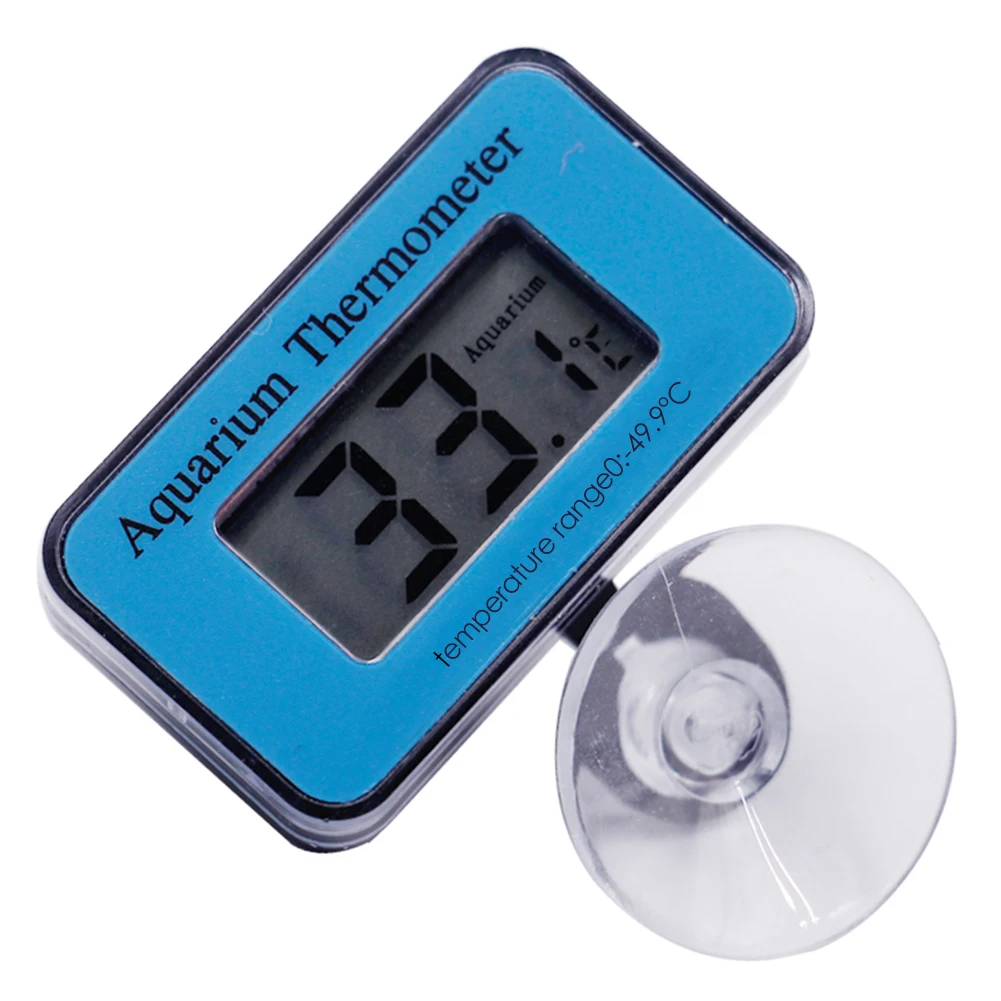 LCD Digital Fish Tank Aquarium Thermometer Suction Cup Diving Waterproof Electronic Thermometer Water Temperature Measure Meter