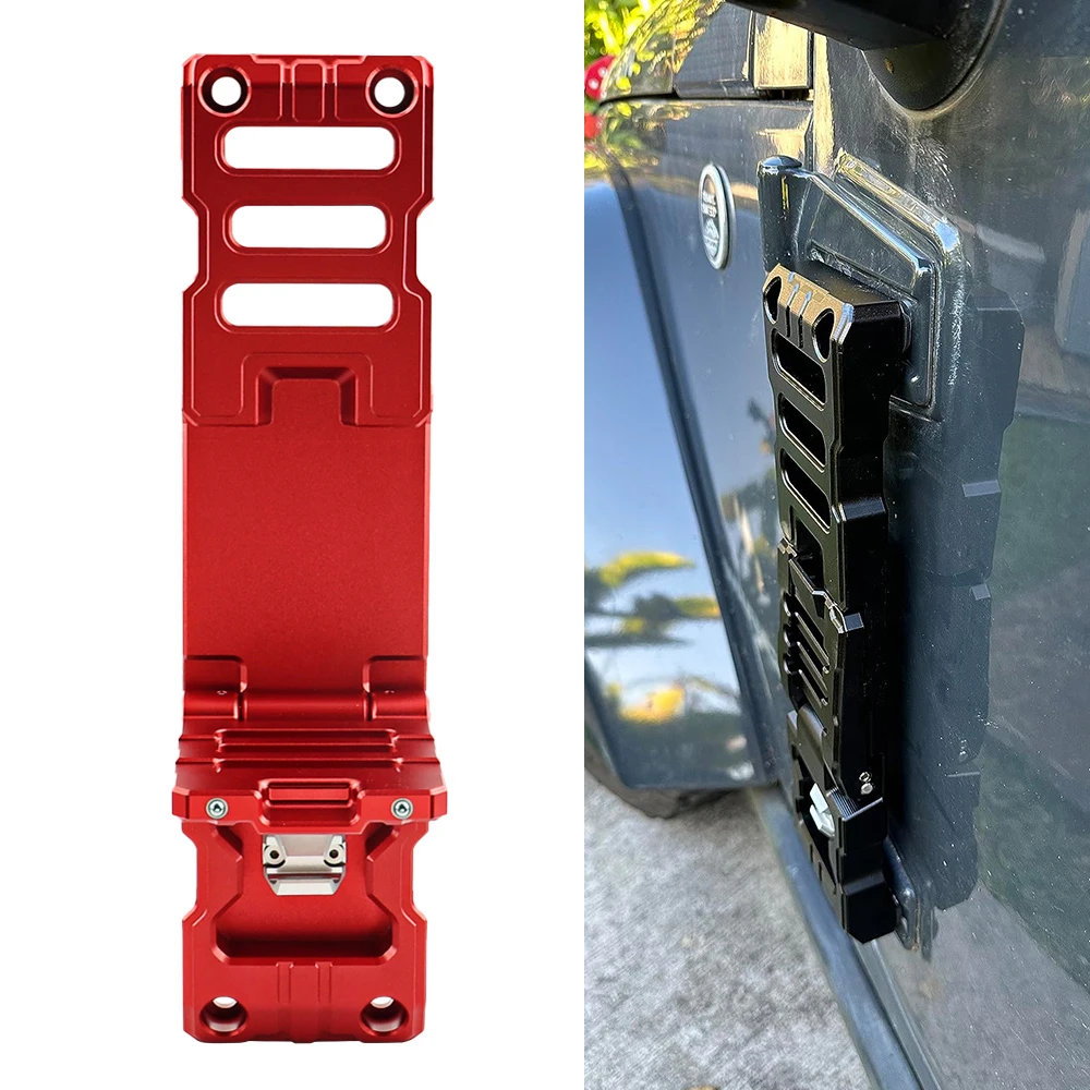 Door Hinge Folding Foot Pedal for Jeep JK Aluminum Door Hinge Step Pedal for 2007-2023 Jeep Wrangler JK JKU JL JLU Gladiator JT