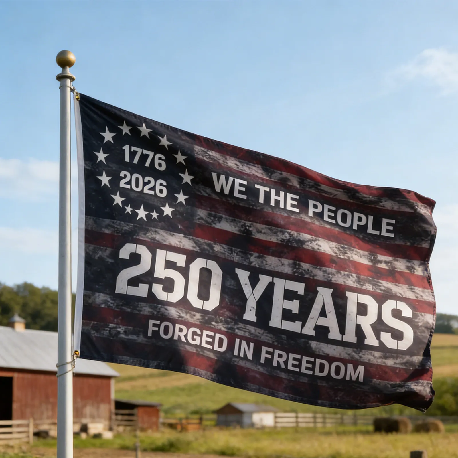 250Th Anniversary Usa Garden Flag 3x5ft Patriotic Independence Day Outdoor Banner Decoration 4Th of July Yard Flags Weather