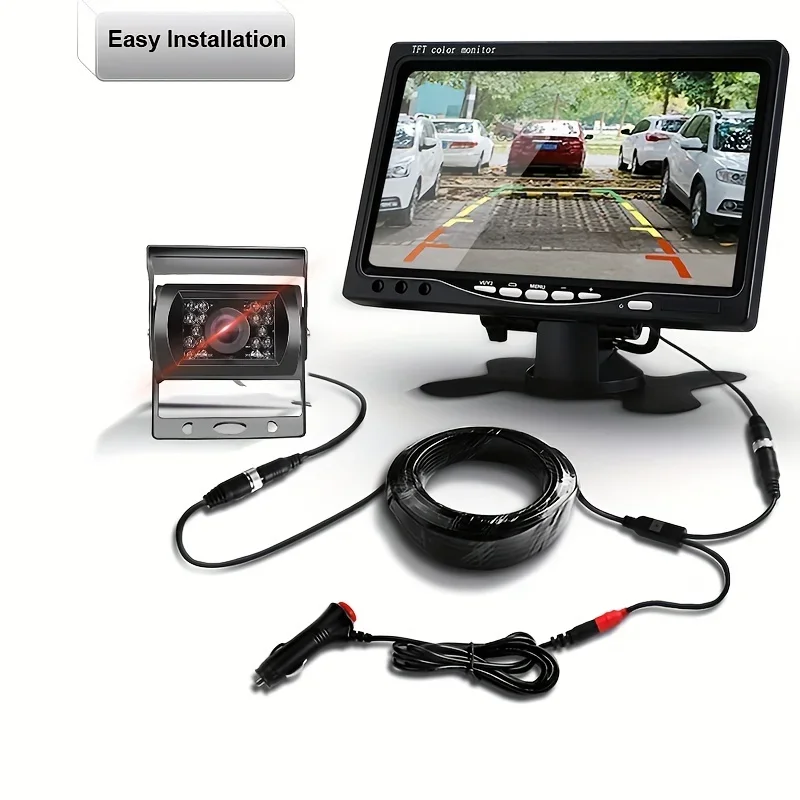 

7 Inch Monitor System: Get a Clear View of Your Rearview with Our Backup Camera!