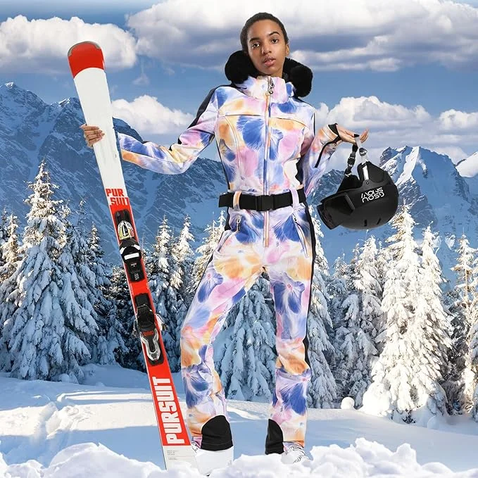 GSOU SCHNEE Einteiliger Skianzug Frauen Verdickung Snowboard Weibliche Overalls Winter Winddicht Wasserdicht Atmungsaktive Kleidung Skifahren – Detail 22