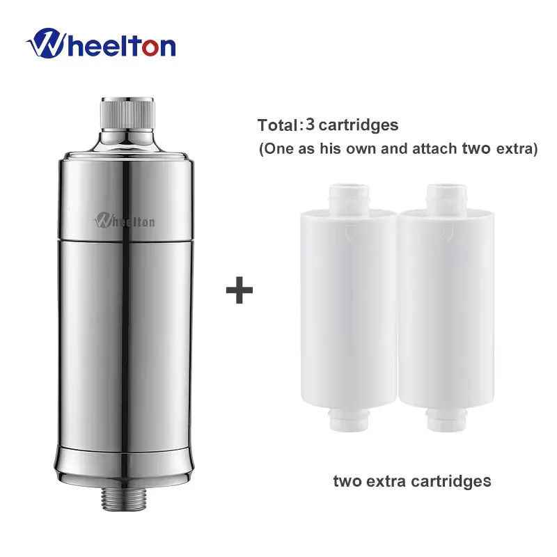 Wheelton Shower Water Filter Household Softening hard Water Purifier Chlorine Heavy Metal  Sediment Improves Dry Itchy Skin