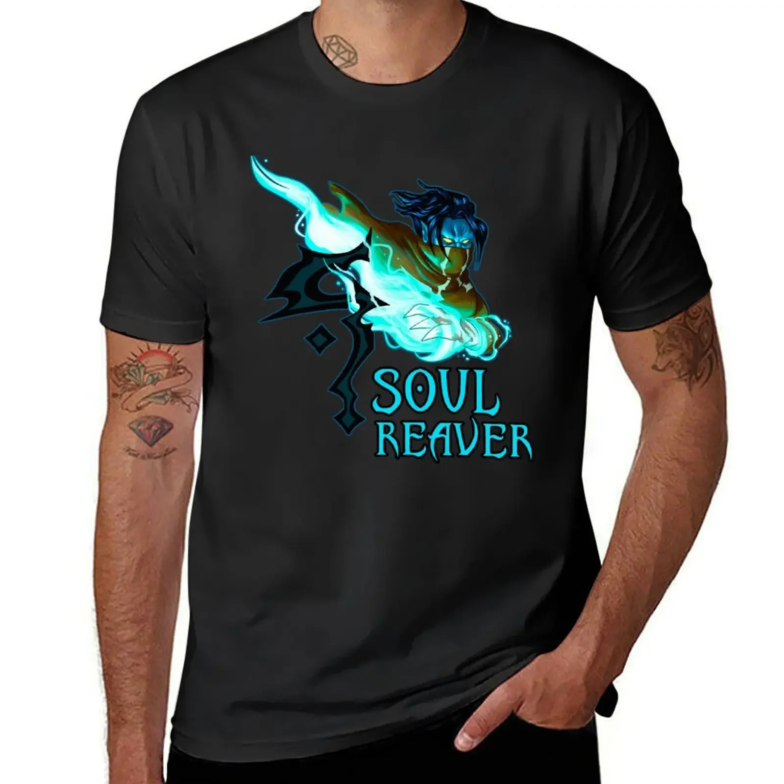 Legacy of Kain Soul Reaver - Raziel(without background) T-Shirt anime clothes quick drying sublime clothes for men