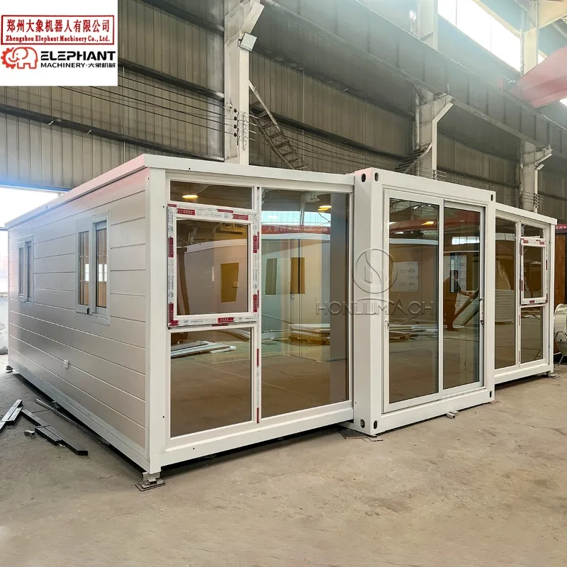Customized 20ft 40ft Expandable Folding Container House Prefab 40ft Villa 2-5 Bedroom Portable Mobile Home
