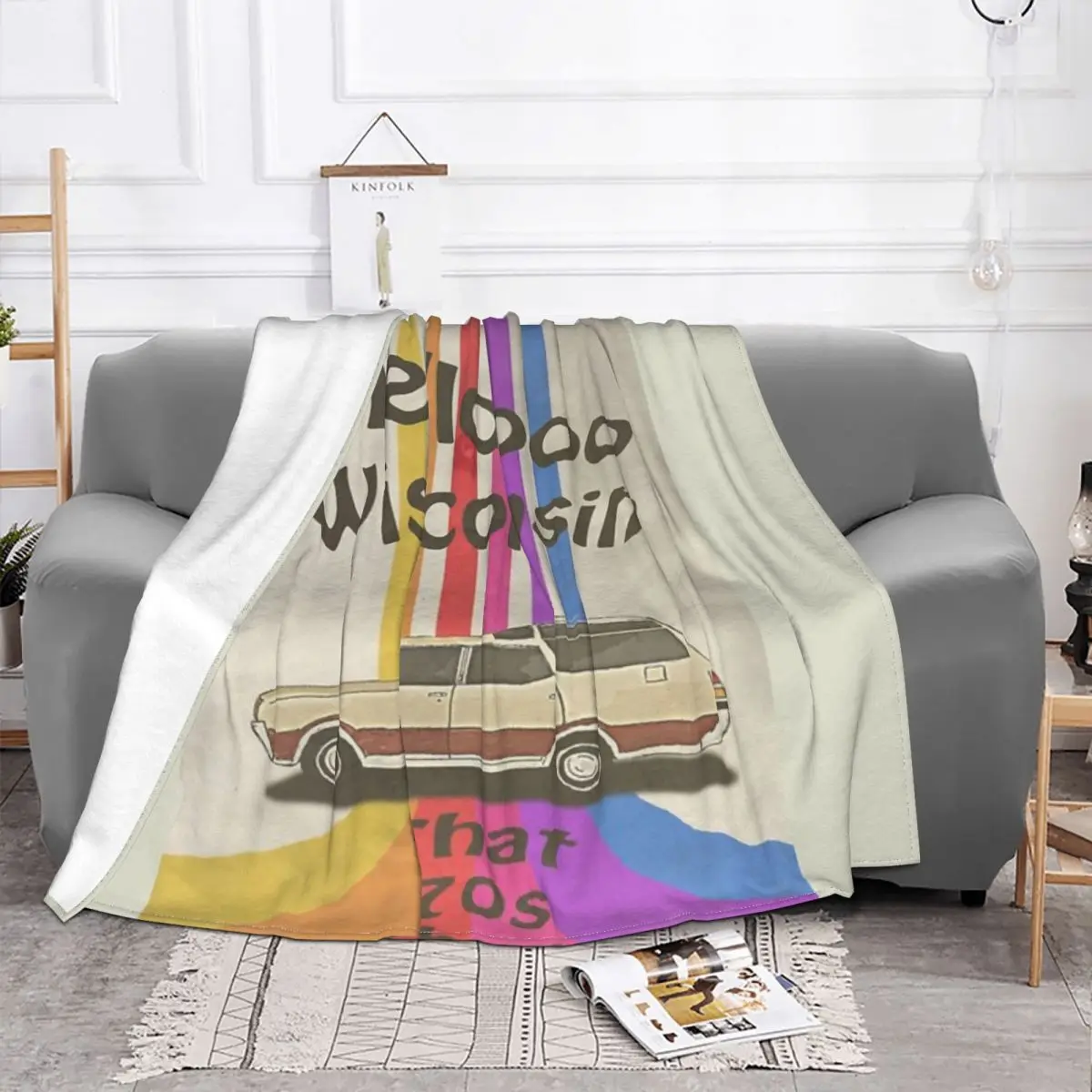 Hello Wisconsin Plush Bed Blankets Blankets & Throws Blankets And Throws Throw Blanket