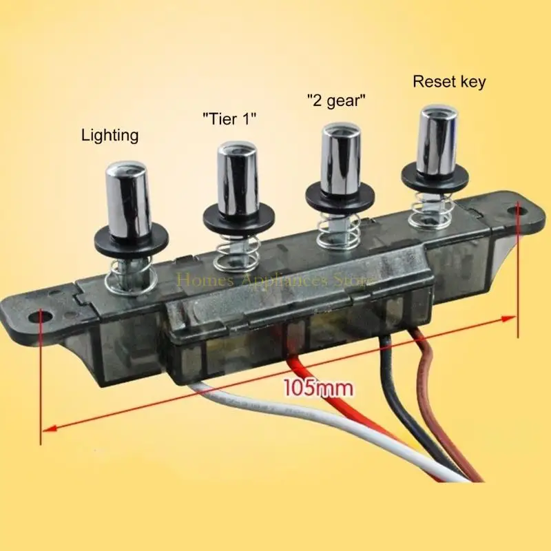 D0AB DARGE COOD Переключатели Пластиковая армированная панель управления кнопкой панель плита вытяжка вытяжки с помощью
