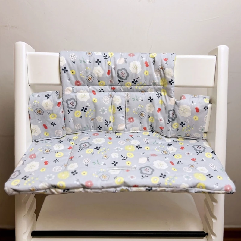 Cojín para trona para niños, cojín portátil tela impermeable para silla comedor