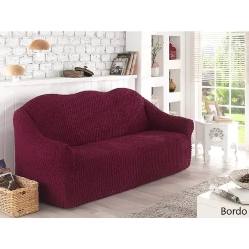 Karna Home Strech 2 Seater Sofa Sofa Cover Maroon