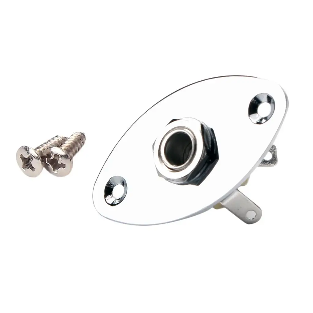 6.35mm 1/4 '' Guitar Output Plate Socket for Electric Guitar