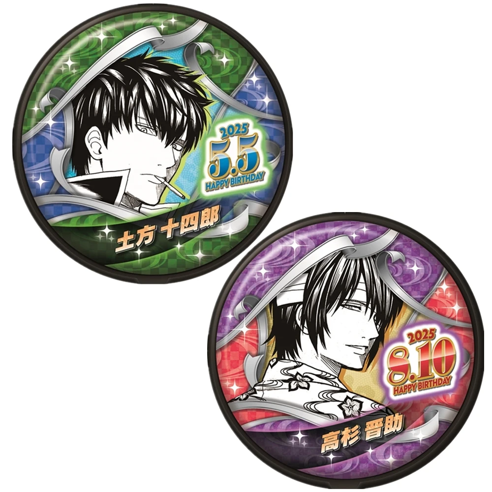 58 мм аниме GINTAMA Hijikata Toushirou Takasugi Shinsuke косплей костюм значок булавка SPTE жесть брошь реквизит
