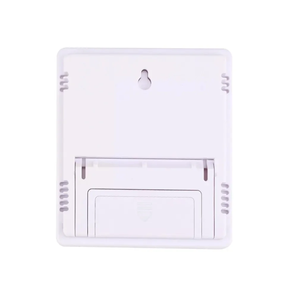 HTC-2 lcd eletrônico digital medidor de umidade temperatura casa termômetro higrômetro indoor ao ar livre estação meteorológica relógio branco