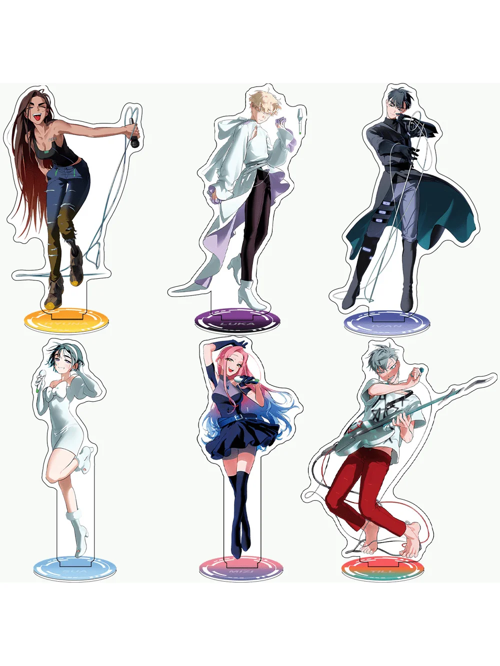 Alien Stage Character Acrilico Standees - Simpatico orecchio di animale Versione Q Mizi/Sua/Till Anime Merch