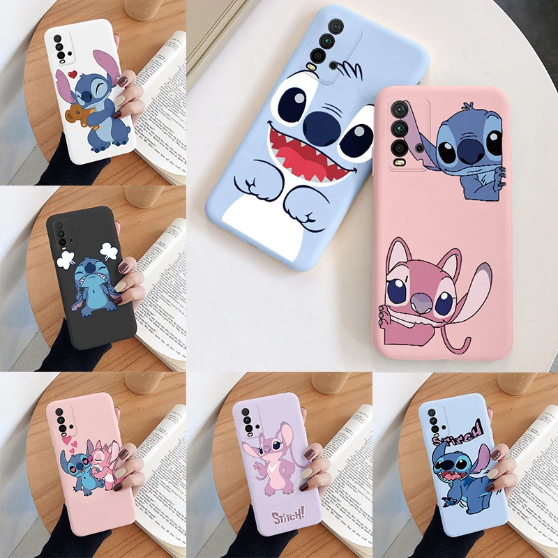 Lilo Stitch Phone Case For Redmi 9T Camera Protect Soft Cover Silicone Cute Cartoon Funda For Redmi 9T 9 T Redmi9T Capa Bumper