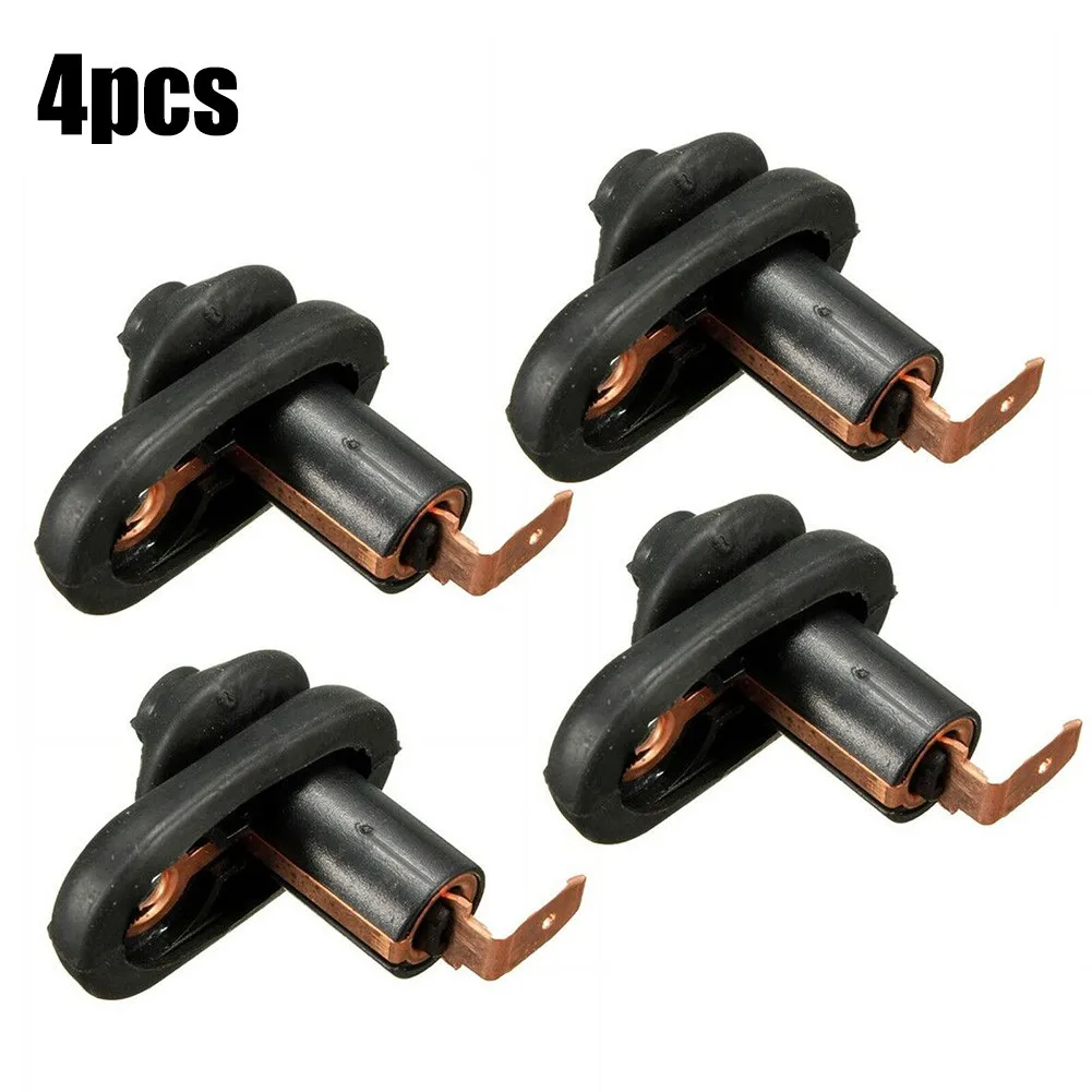 4Pcs Car Vehicle Interior Door Light Switch Courtesy Light Lamp Switch Button Black Door Panel Induction Switch