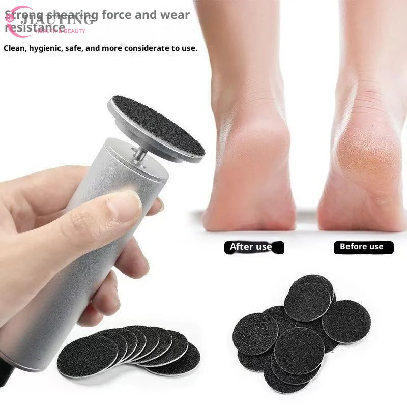 Papel de lija reemplazable de 25/35mm, herramientas de manicura y pedicura, disco de 3/32 pulgadas para eliminar la piel muerta del pie, disco de papel de lija